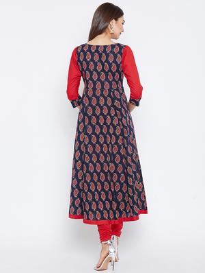 Paisley anarkali kurta - 15738752 - Standard Image - 3