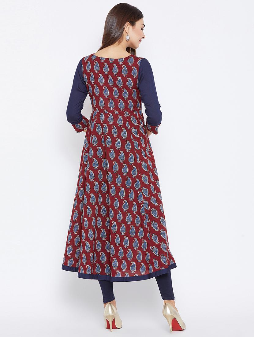 Paisley anarkali kurta - 15738753 - Zoom Image - 3