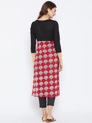Printed straight kurta - 15738785 - Standard Image - 3