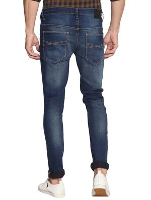 navy blue cotton washed jeans - 15738813 - Standard Image - 3