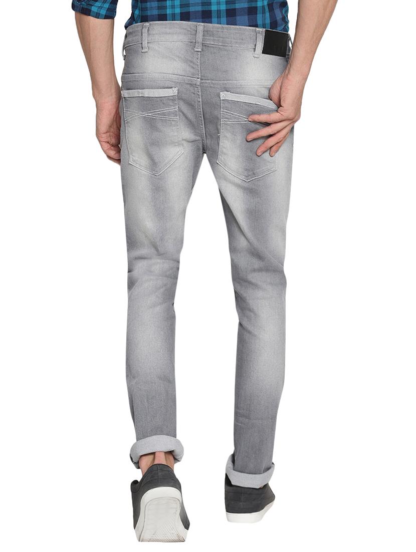 grey cotton washed jeans - 15738815 - Zoom Image - 3