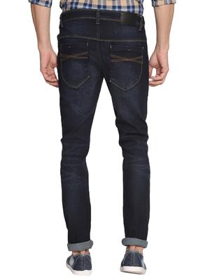 navy blue cotton washed jeans - 15738820 - Standard Image - 3
