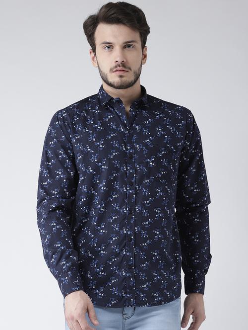 blue cotton casual shirt - 15738861 - Standard Image - 1