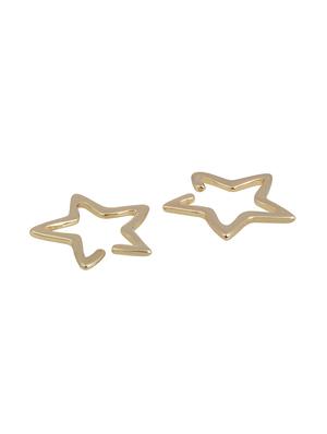 gold metal earcuff earring - 15739012 - Standard Image - 3