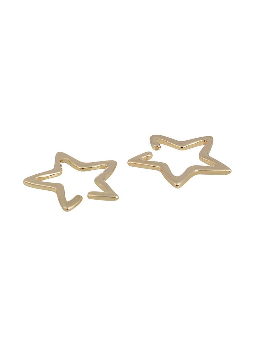 gold metal earcuff earring - 15739012 - Zoom Image - 3