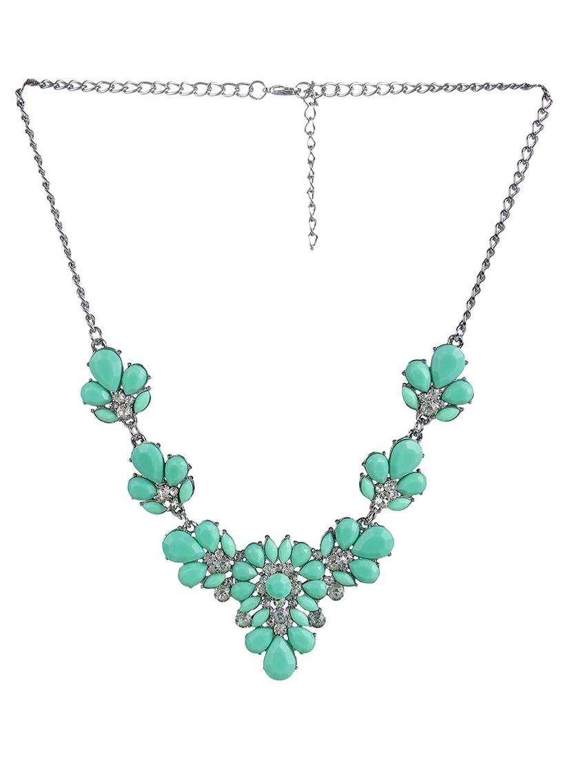 green metal choker necklace - 15739067 - Zoom Image - 3