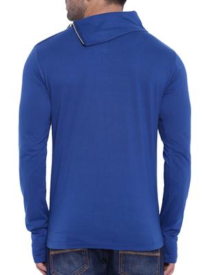 blue cotton thumb hole tshirt - 15739156 - Standard Image - 3