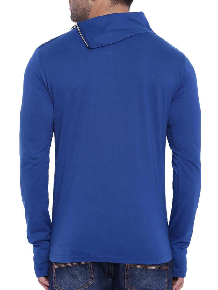 blue cotton thumb hole tshirt - 15739156 - Zoom Image - 3