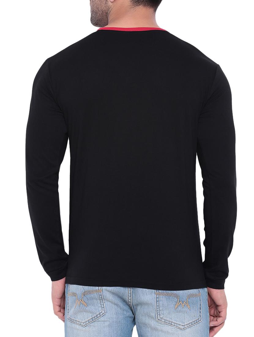 black cotton t-shirt - 15739159 - Zoom Image - 3