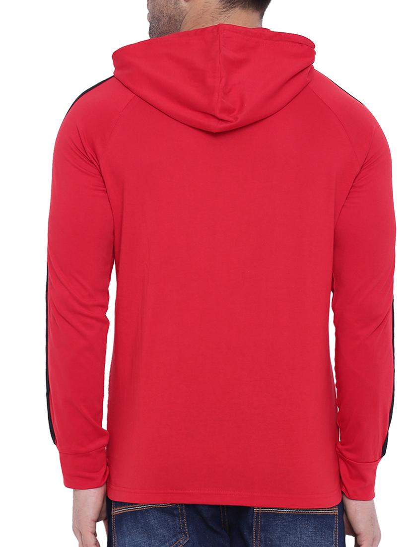 red cotton raglan t-shirt - 15739173 - Zoom Image - 3