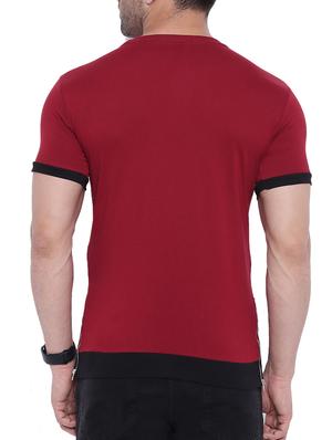 maroon cotton t-shirt - 15739185 - Standard Image - 3