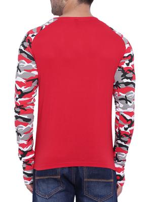 red cotton raglan t-shirt - 15739192 - Standard Image - 3