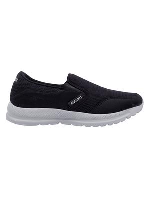 black Mesh slip on sport shoes - 15739510 - Standard Image - 3