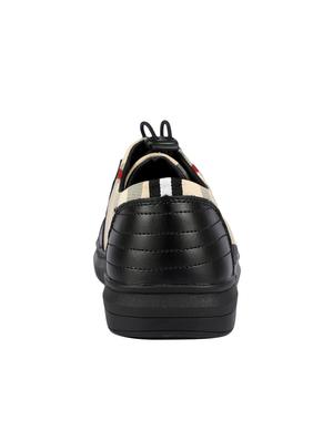 beige leather lace up sneakers - 15739577 - Standard Image - 3