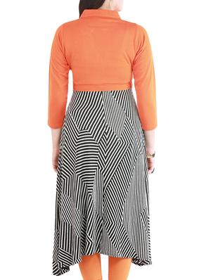 orange wool woolen kurta - 15739660 - Standard Image - 3