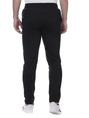 black cotton full length track pant - 15740932 - Standard Image - 3