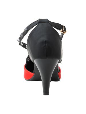 red ankle strap sandals - 15741188 - Standard Image - 3