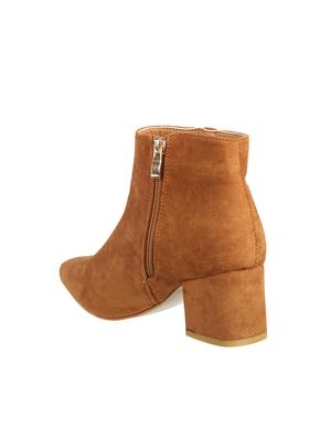 tan slip on ankle boots - 15741831 - Standard Image - 3