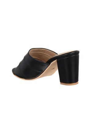 black slip on sandals - 15741863 - Standard Image - 3