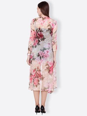 floral long line shrug - 15742917 - Standard Image - 3