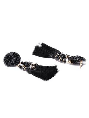 black metal drop earring - 15743384 - Standard Image - 3