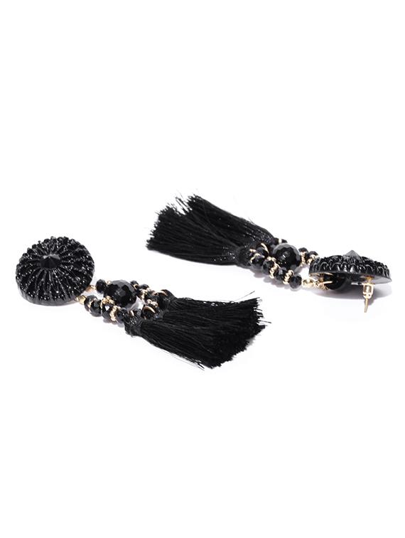 black metal drop earring - 15743384 - Zoom Image - 3