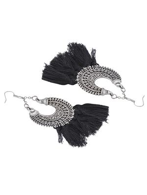 black metal drop earring - 15743479 - Standard Image - 3