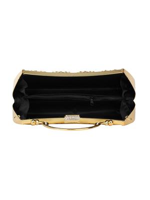 gold metal box clutch - 15743914 - Standard Image - 3