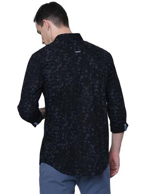 black cotton casual shirt - 15744132 - Standard Image - 3