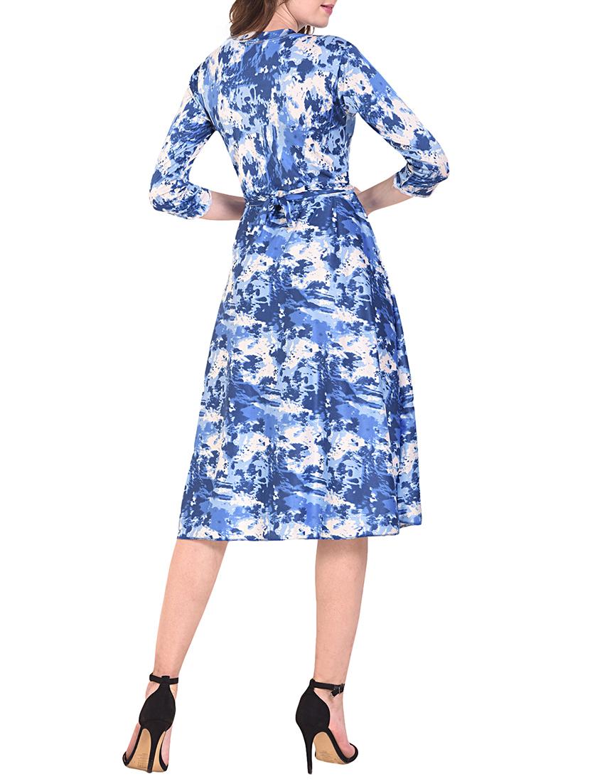 abstract print tie-back dress - 15745762 - Zoom Image - 3