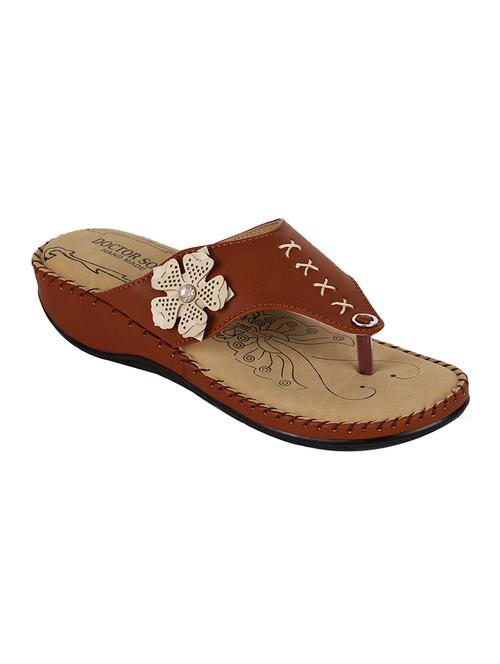 brown toe separator sandals - 15745911 - Very Small Image - 1