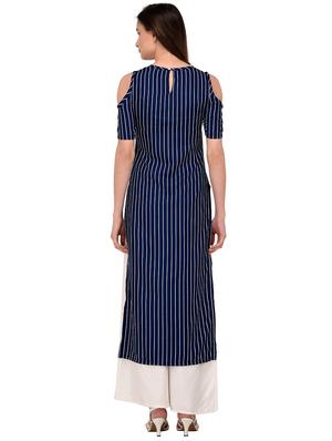 straight stripes kurta - 15746368 - Standard Image - 3
