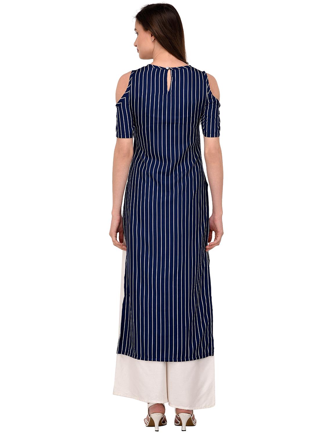 straight stripes kurta - 15746368 - Zoom Image - 3