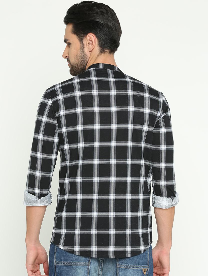 black cotton casual shirt - 15747343 - Zoom Image - 3