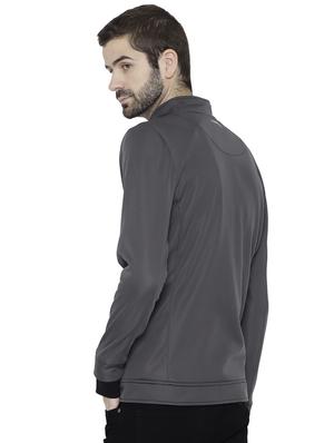 grey polyester casual jacket - 15747873 - Standard Image - 3