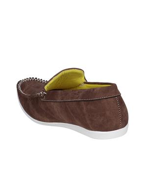brown Denim slip on loafers - 15747941 - Standard Image - 3