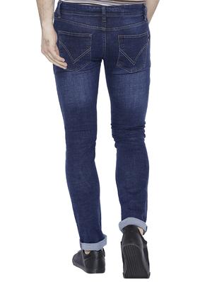 navy blue denim washed jeans - 15748077 - Standard Image - 3