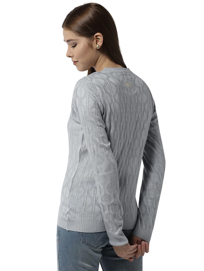 ribbed edge acrylic pullover - 15748094 - Zoom Image - 3
