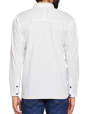 white printed casual shirt - 15748796 - Standard Image - 3