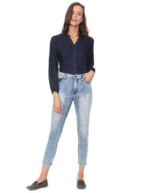 acid washed mid rise jeans - 15750663 - Standard Image - 3