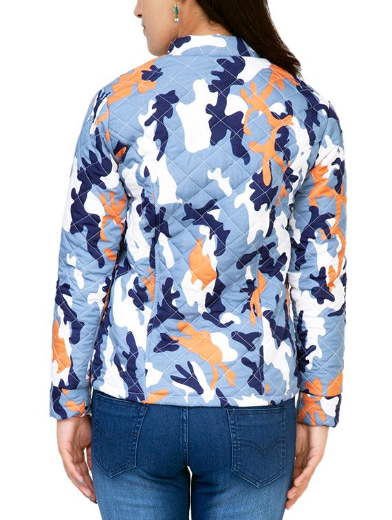 camouflage print quilted jacket - 15751259 - Zoom Image - 3