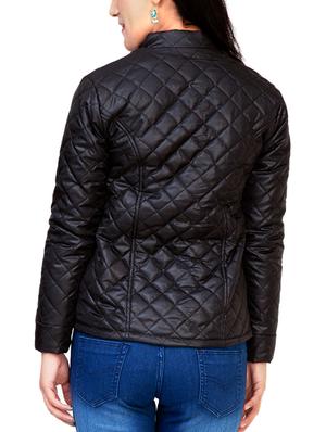zipper detail quilted jacket - 15751262 - Standard Image - 3