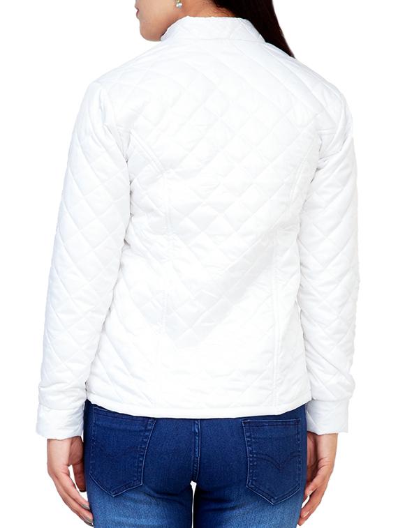 contrast zipper quilted jacket - 15751263 - Zoom Image - 3