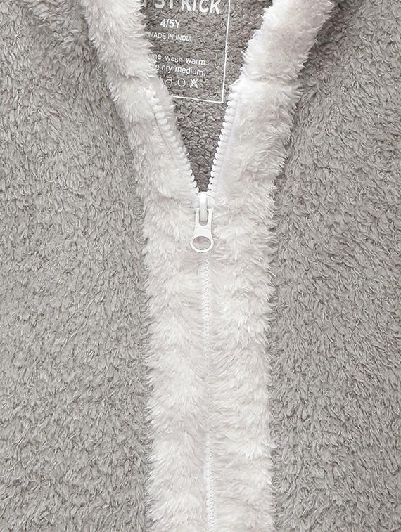 grey fleece sweatshirt - 15751586 - Zoom Image - 3