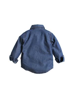navy blue denim shirt - 15751996 - Standard Image - 3