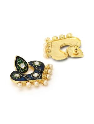 gold plated chandballi earring - 15754391 - Standard Image - 3