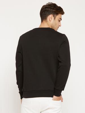 black cotton printed sweatshirt - 15754483 - Standard Image - 3