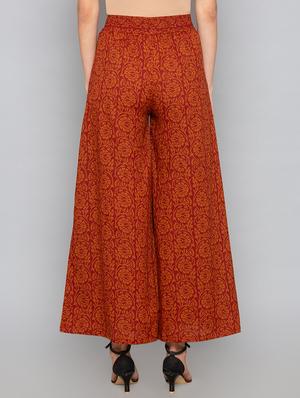 mid waist flared palazzo - 15756504 - Standard Image - 3