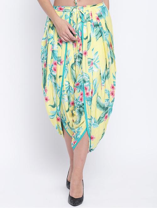 floral printed dhoti salwar - 15758705 - Very Small Image - 1