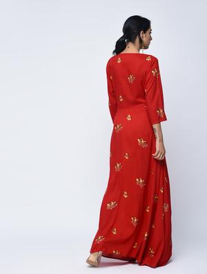 layered embroidered kurta - 15760026 - Standard Image - 3